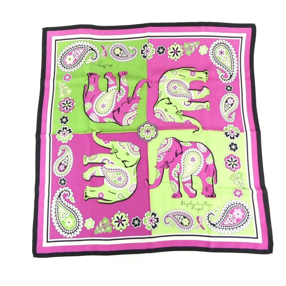Vera Bradley Pink Elephants Scarf